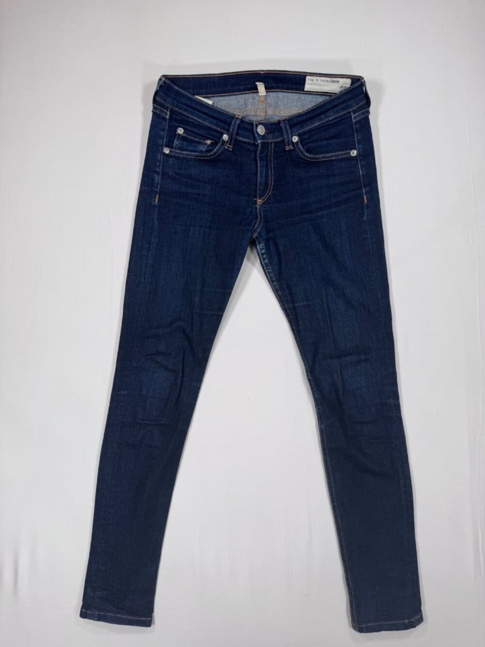 rag & bone Skinny Jeans Heritage Dark Wash 25 Designer Denim Minimalist Casal